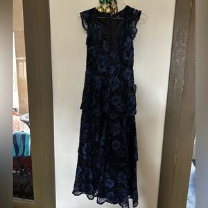 NWT Blue and black Lulu’s gown size Small